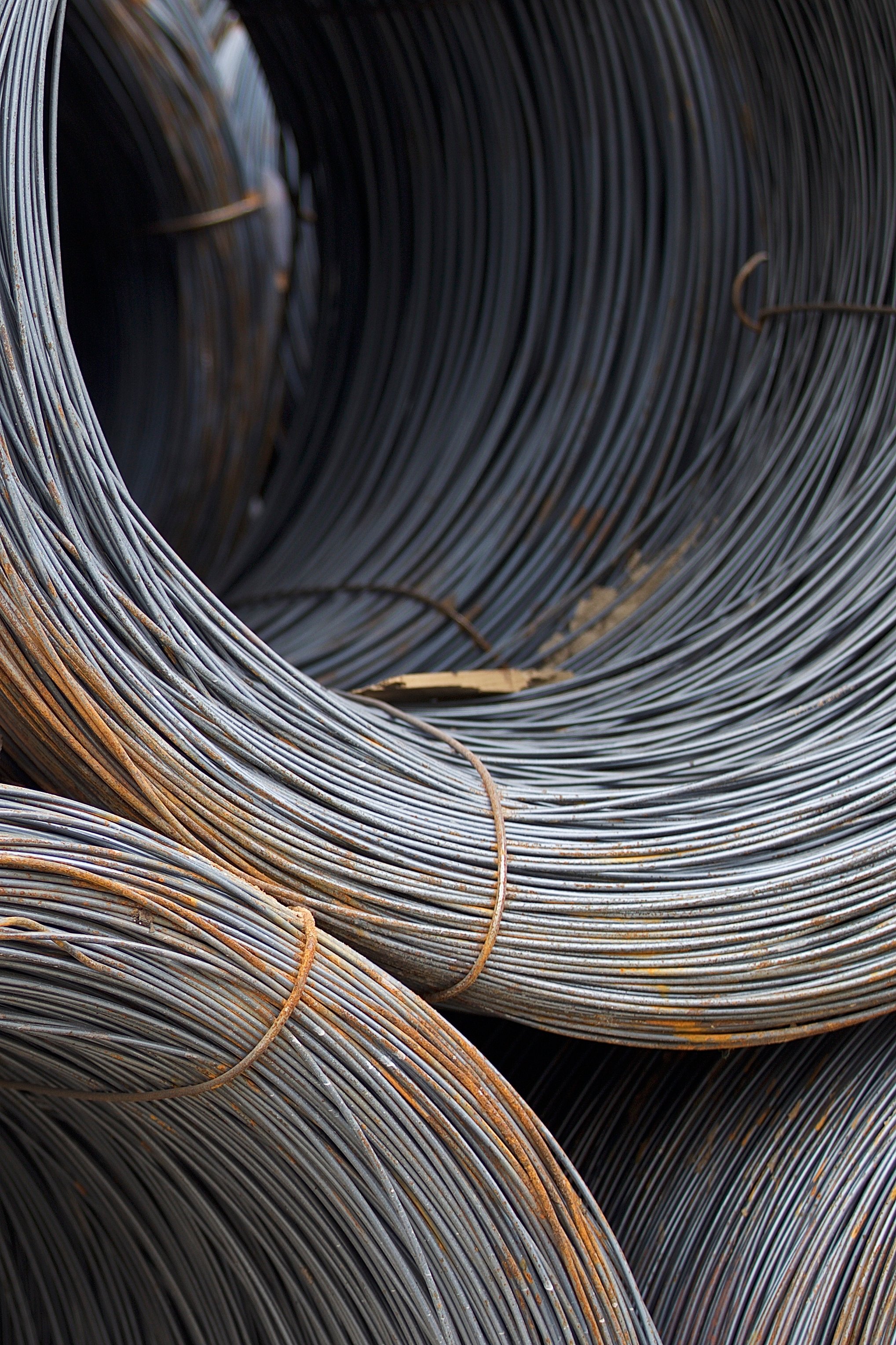 Närbild av armeringscoil från Stena Stål